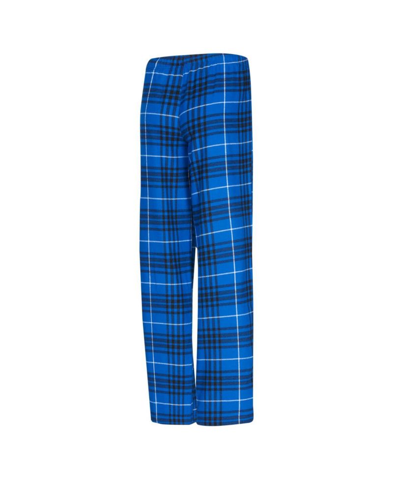 Women's 2-Piece Blue/Black Orlando Magic Vector Top and Flannel Pants Sleep Set