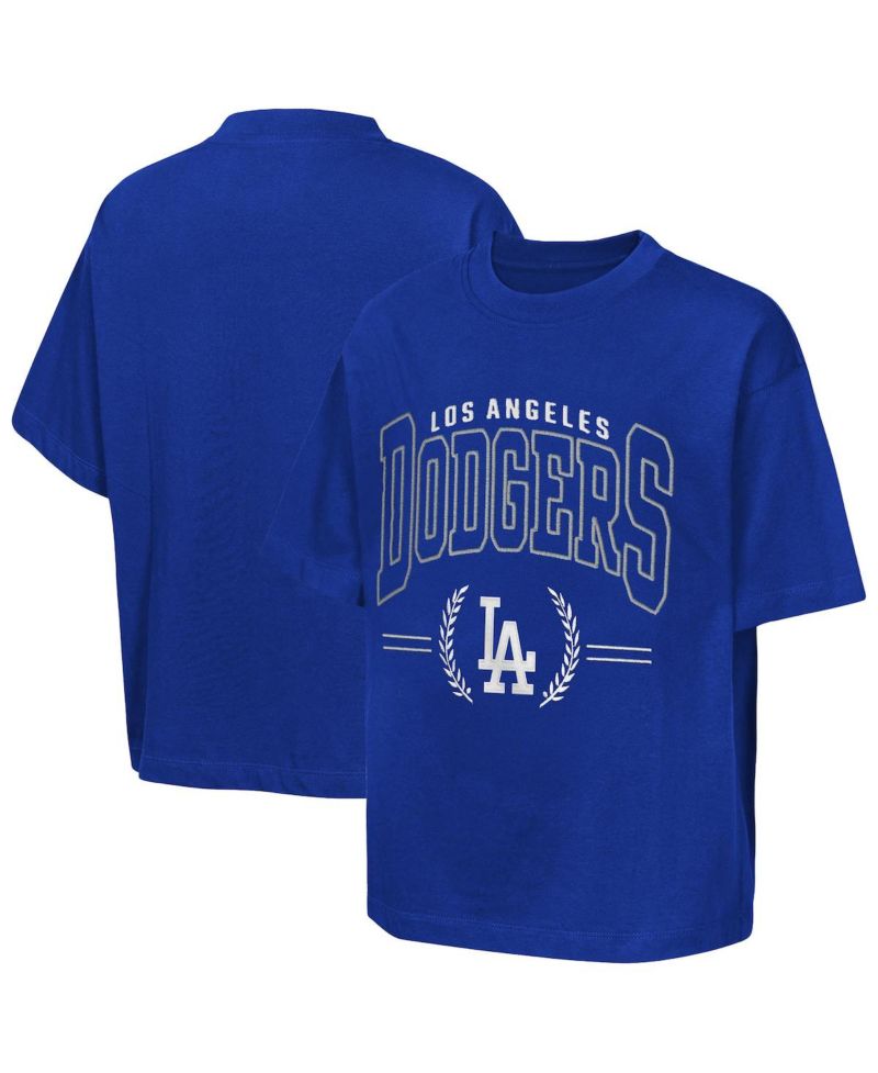 Big Boys and Girls Royal Los Angeles Dodgers Premium World Class T-Shirt
