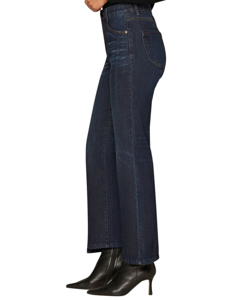 Petite "Ab"solution High-Rise Split-Hem Bootcut Jeans