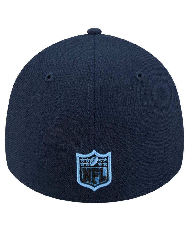 Men's Navy Tennessee Titans Script 39THIRTY Flex Hat