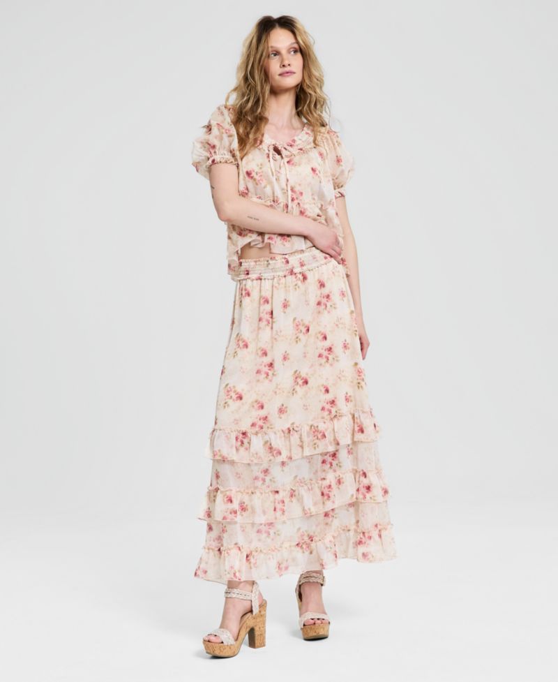 Women's Tiered Maxi Skirt