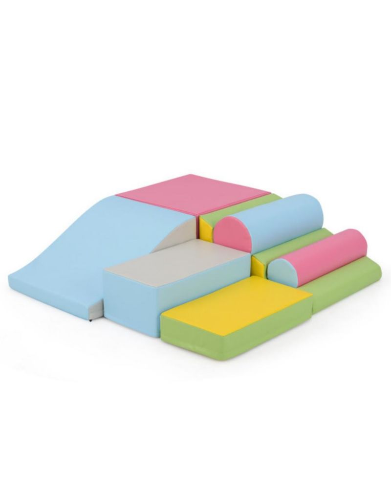 Soft Foam Climbing Block Set for Toddlers with Stackable Shapes