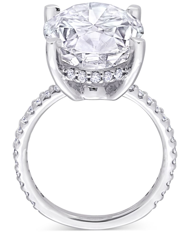 Lab Grown Moissanite Engagement Ring (8 ct. t.w.) in 10k White Gold