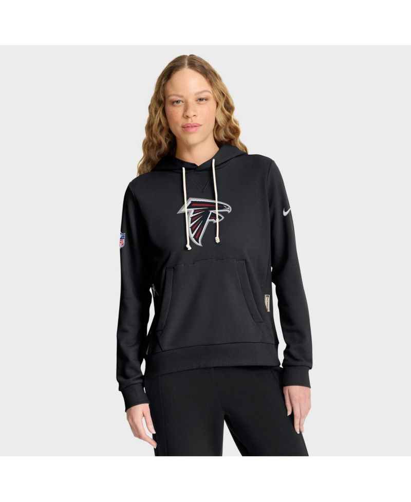 Women's Black Atlanta Falcons Sideline Standard Issue Initial Home Dri-FIT Hoodie