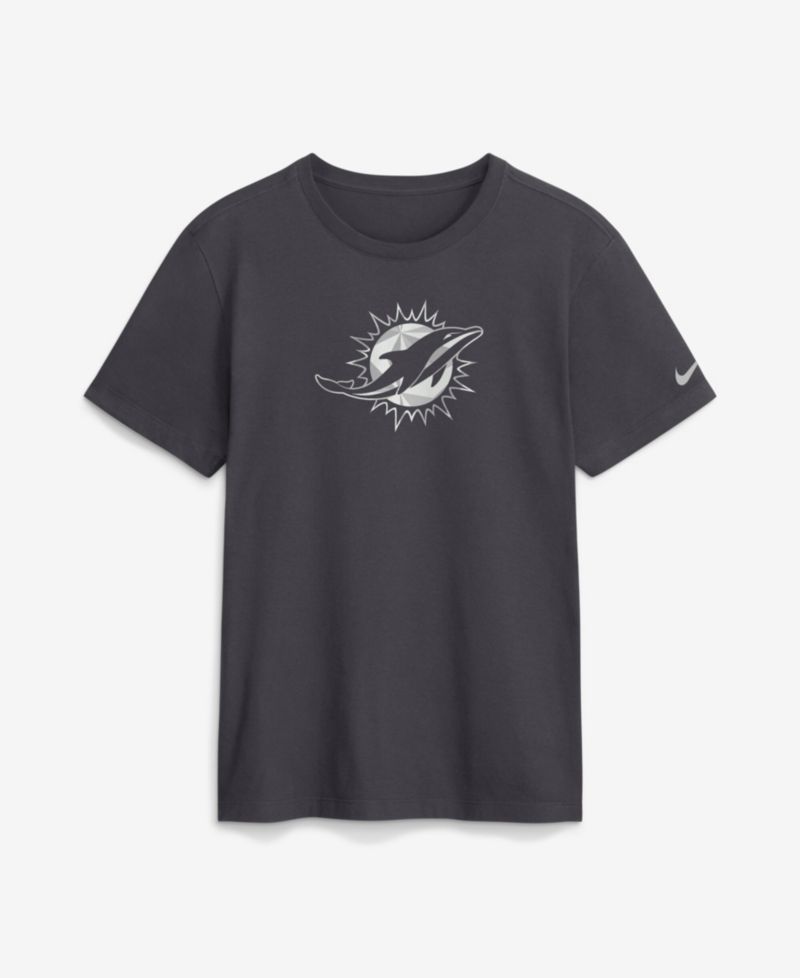 Men's Miami Dolphins Fractal Logo Cotton T-Shirt