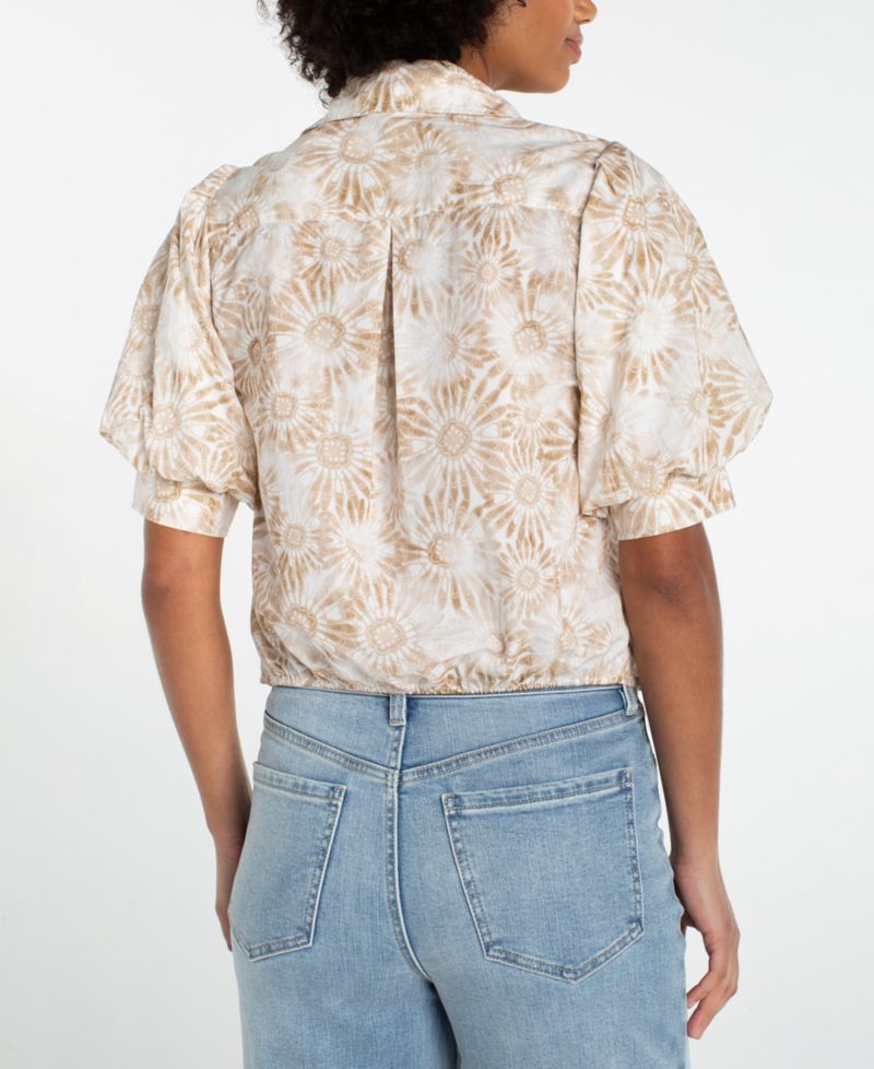 Women's Puff-Sleeve Top