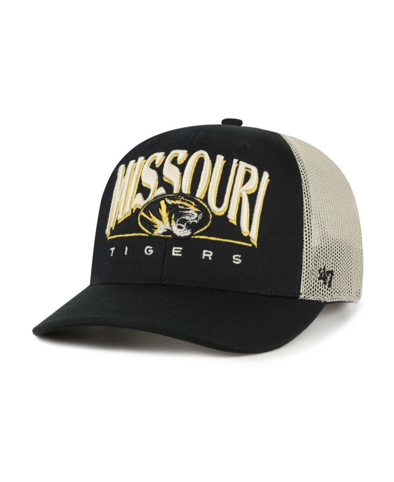 Men's Black Missouri Tigers Arid Adjustable Trucker Hat