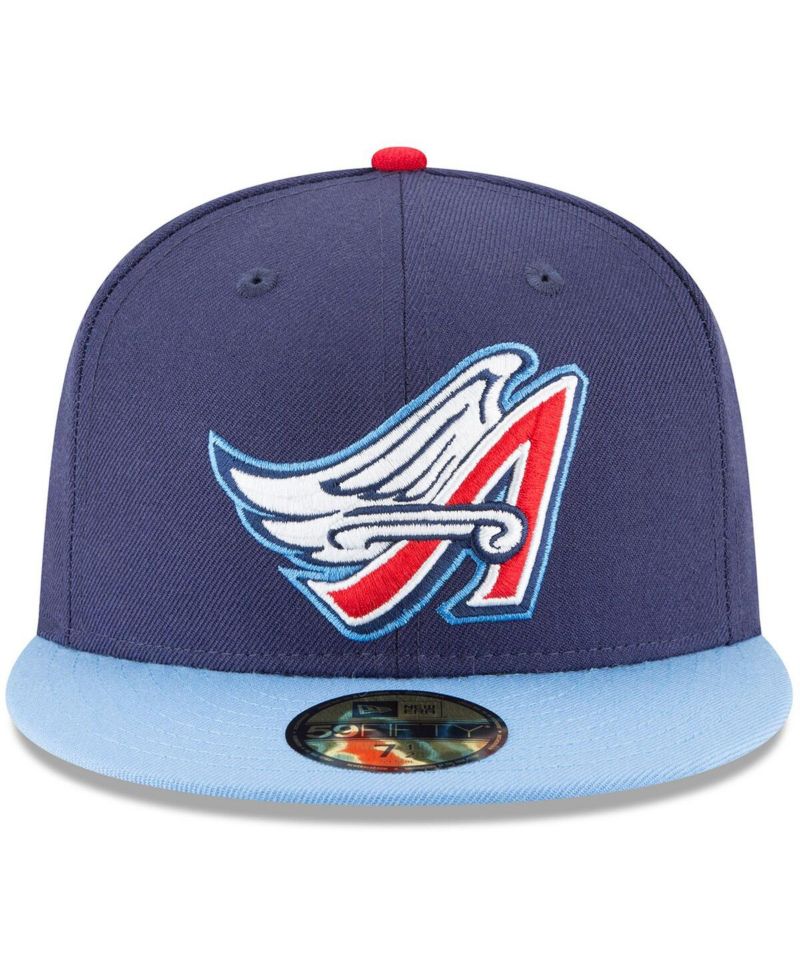 Men's Navy California Angels Cooperstown Collection Wool 59FIFTY Fitted Hat