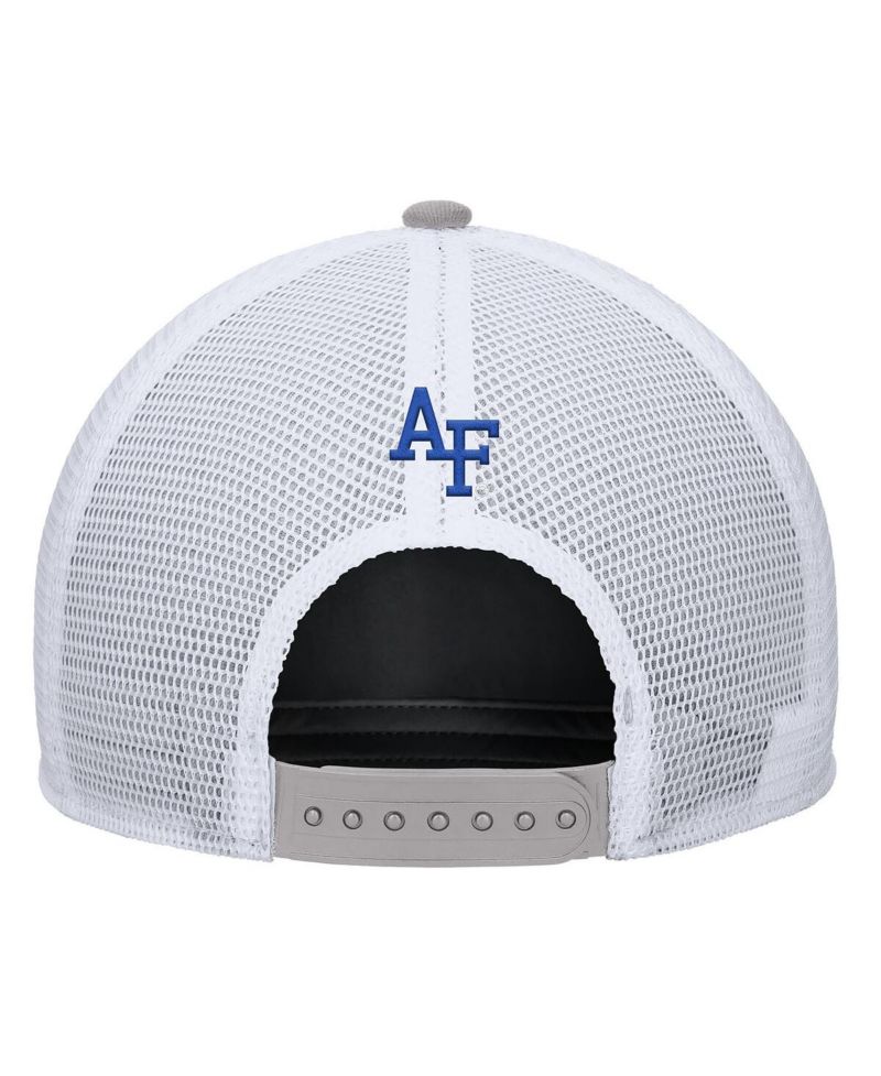 Men's Pewter Air Force Falcons 2025 On-Field Rise Trucker Performance Adjustable Hat