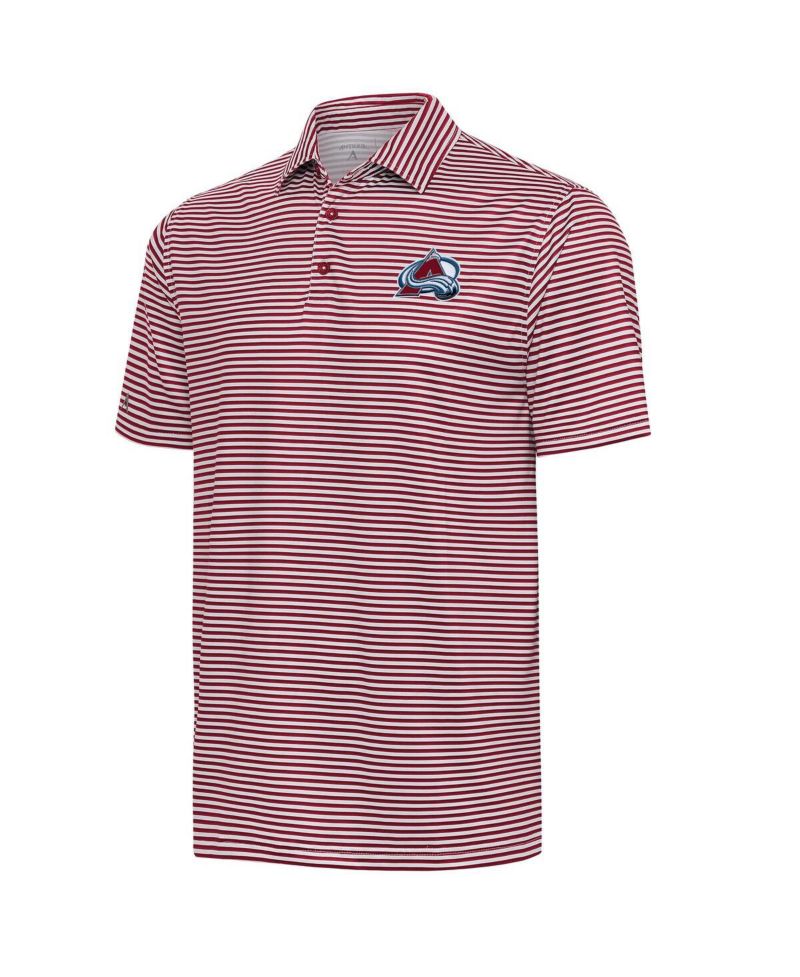 Men's Burgundy Colorado Avalanche Skills Polo Shirt