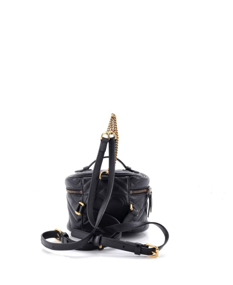 Mini GG Marmont Vanity Backpack Matelasse Leather