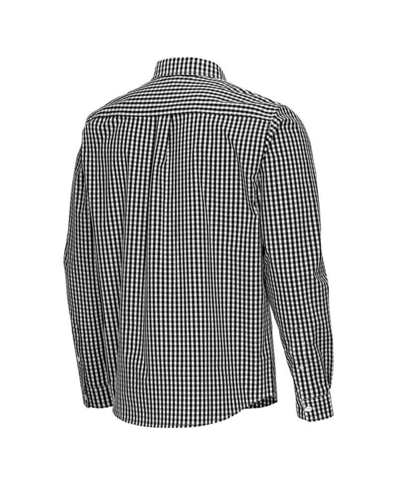 Men's Black Tennessee Volunteers Ellis Woven Tri-Blend Long Sleeve Button-Down Shirt
