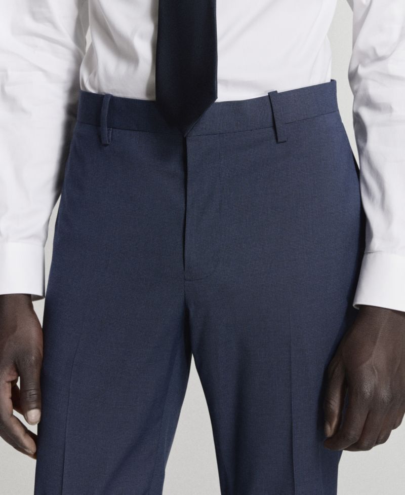 Men's Stretch Fabric Super Slim-Fit Suit Pants