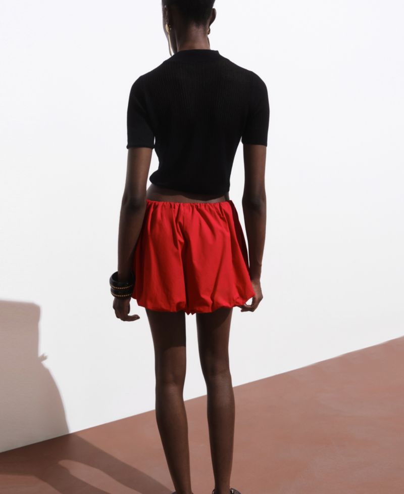 Women's Knitted Cropped Sweater