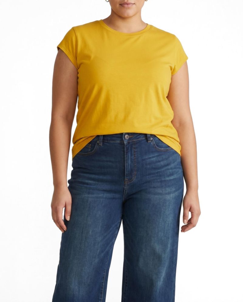 Plus Size Ashley Cap Sleeve Tee