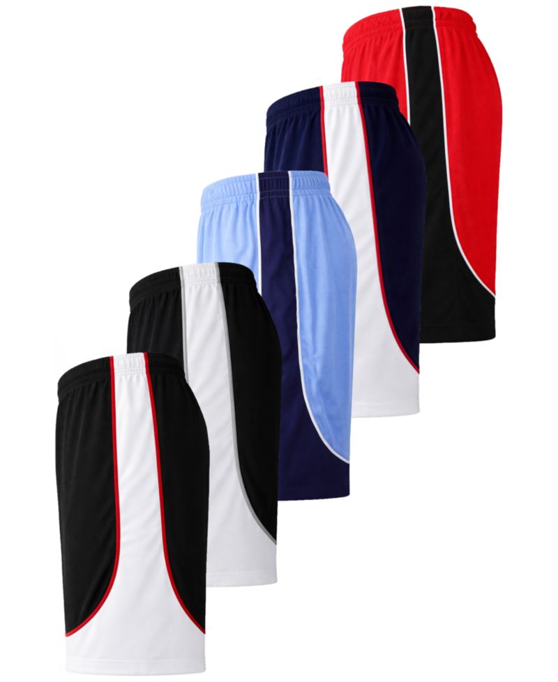 Men's 5-Pack Moisture Wicking Performance Shorts