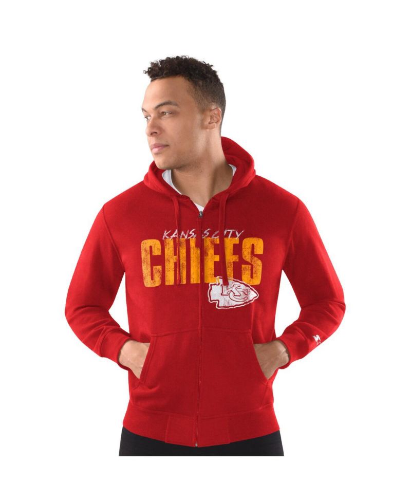 Men's Red Kansas City Chiefs Scout Full-Snap Varsity Jacket