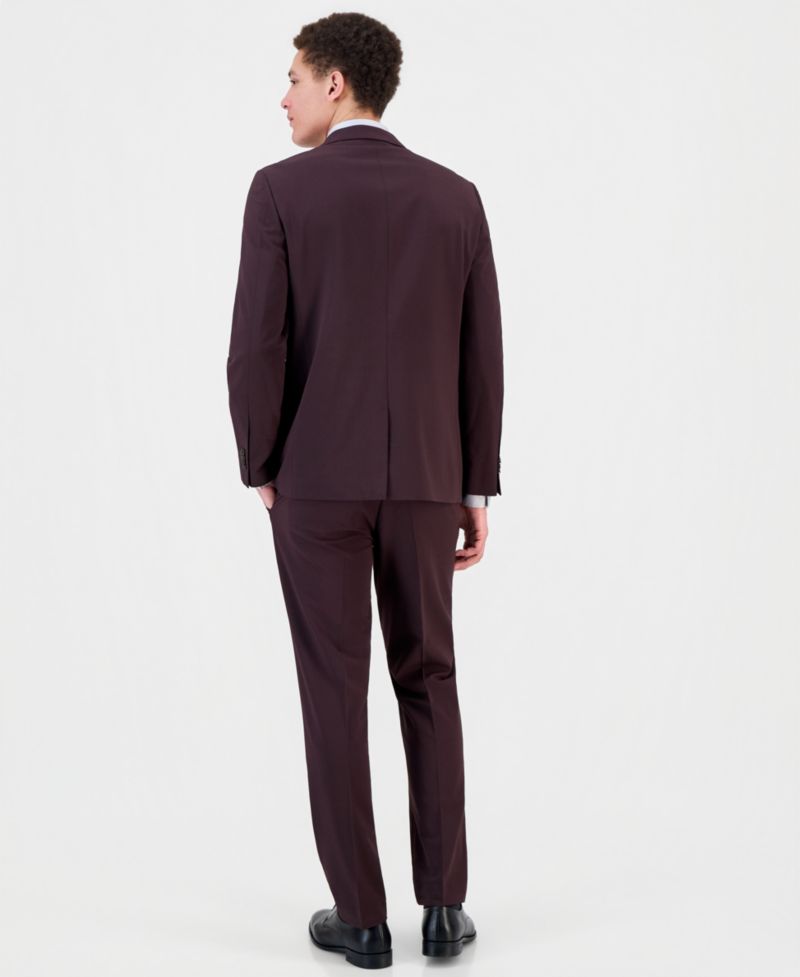 Men's Slim-Fit Spandex Super-Stretch Suit Pants