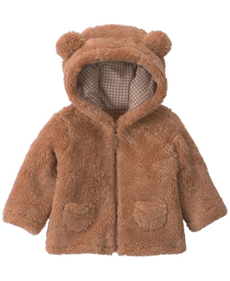 Baby Boys' Bear Zip-Up Hooded Jacket