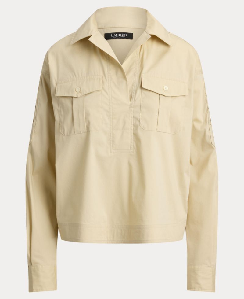 Women's Long-Sleeve Cropped Shirt