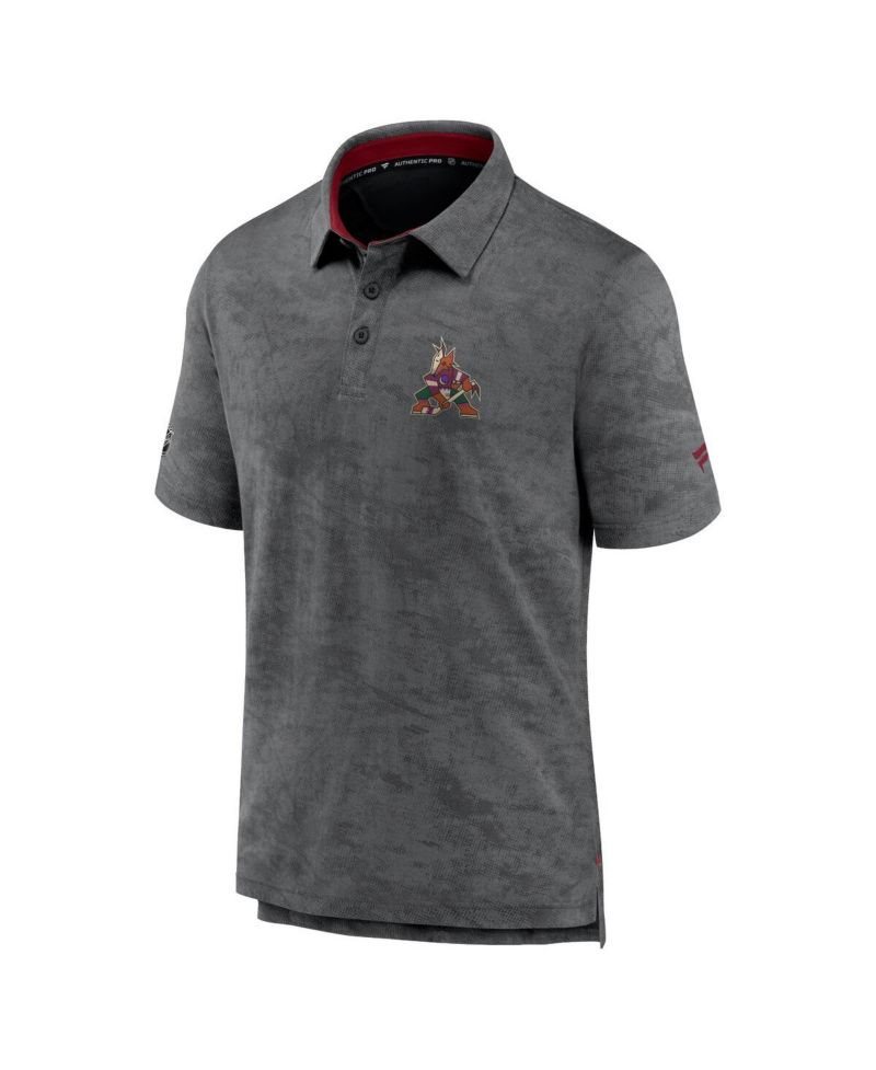 Men's Black Arizona Coyotes Authentic Pro Rink Polo