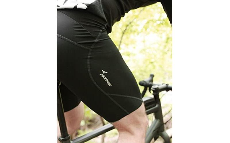 Padded Bike Shorts for Men – Large, 4D Padding, Breathable and Absorbent, Mens Bicycle Cycling Biking Clothing Shorts