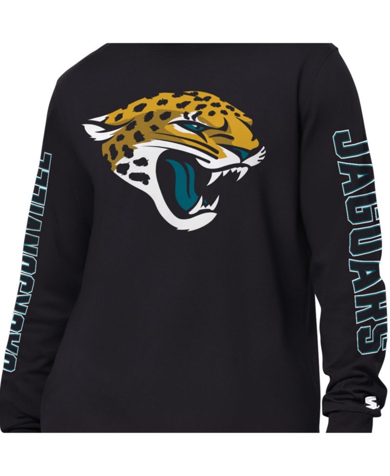 Men's Black Jacksonville Jaguars Clutch Hit II Long-Sleeve T-Shirt