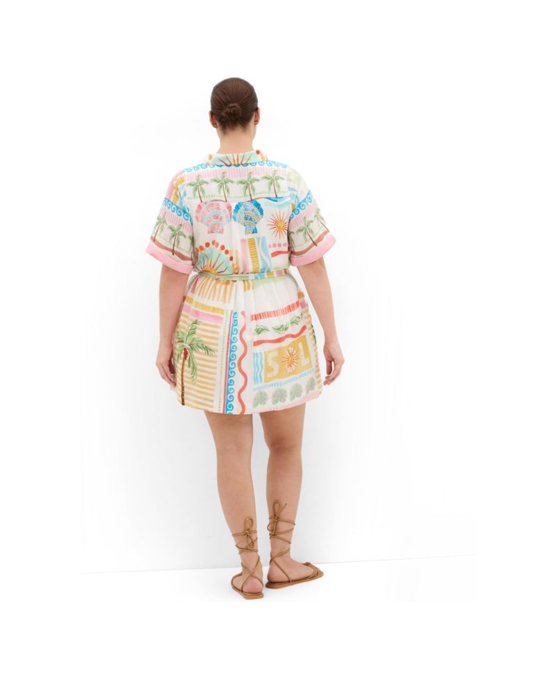 Women's Lia Sea Dream Placement Print Mini Dress