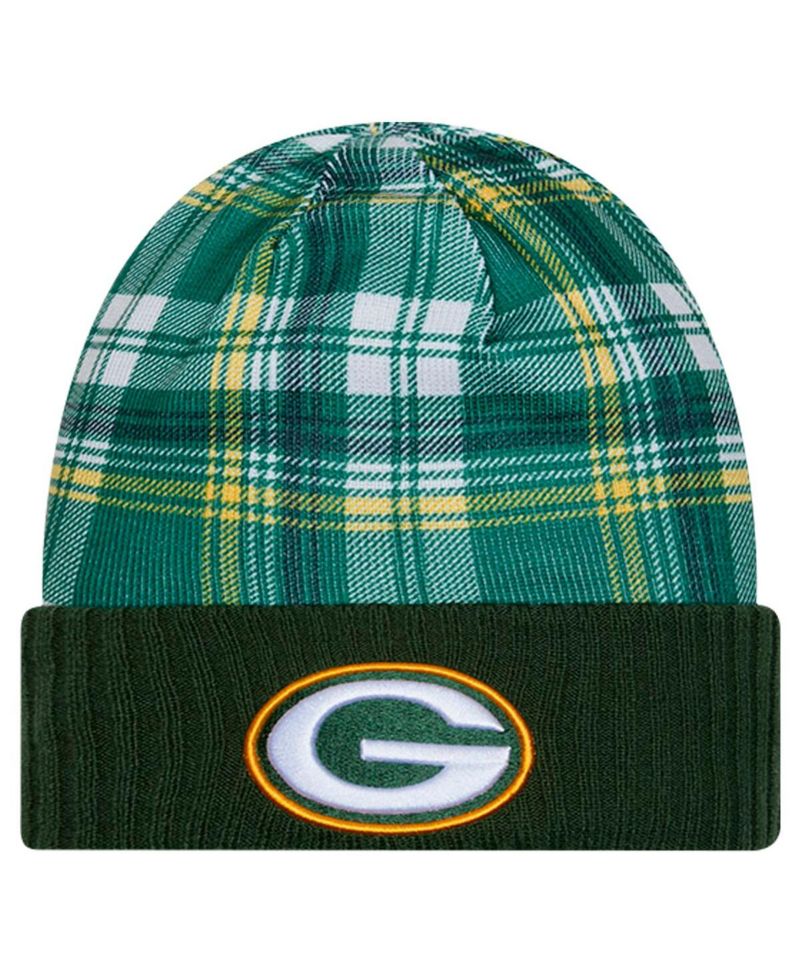Men's Green Green Bay Packers Sideline Statement Cuffed Knit Hat