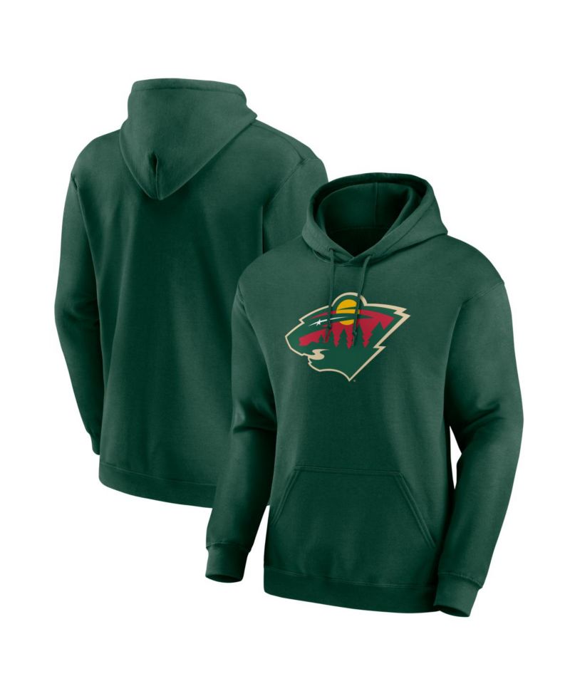 Men's Green Minnesota Wild Essential Hoodie