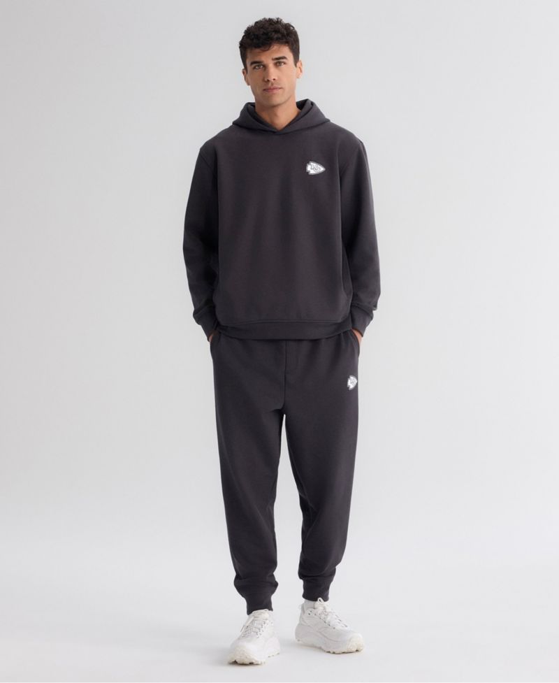 Men's Charcoal Kansas City Chiefs Clutch Fleece Tri-Blend Joggers