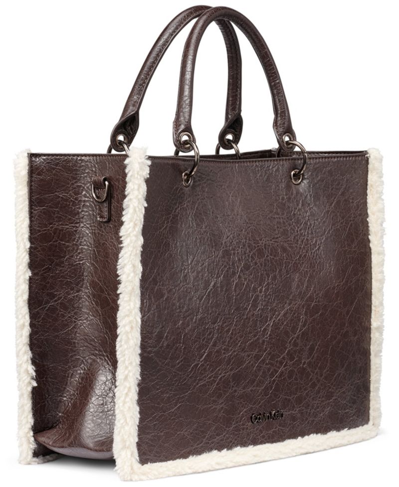 Kieran Medium Sherpa Tote Handbag