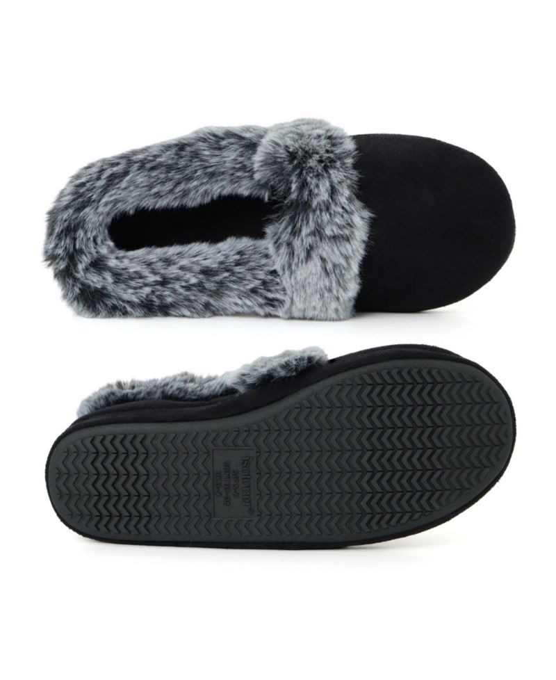 Women's Blake Microsuede Faux-Fur Indoor-Outdoor Clog Slippers