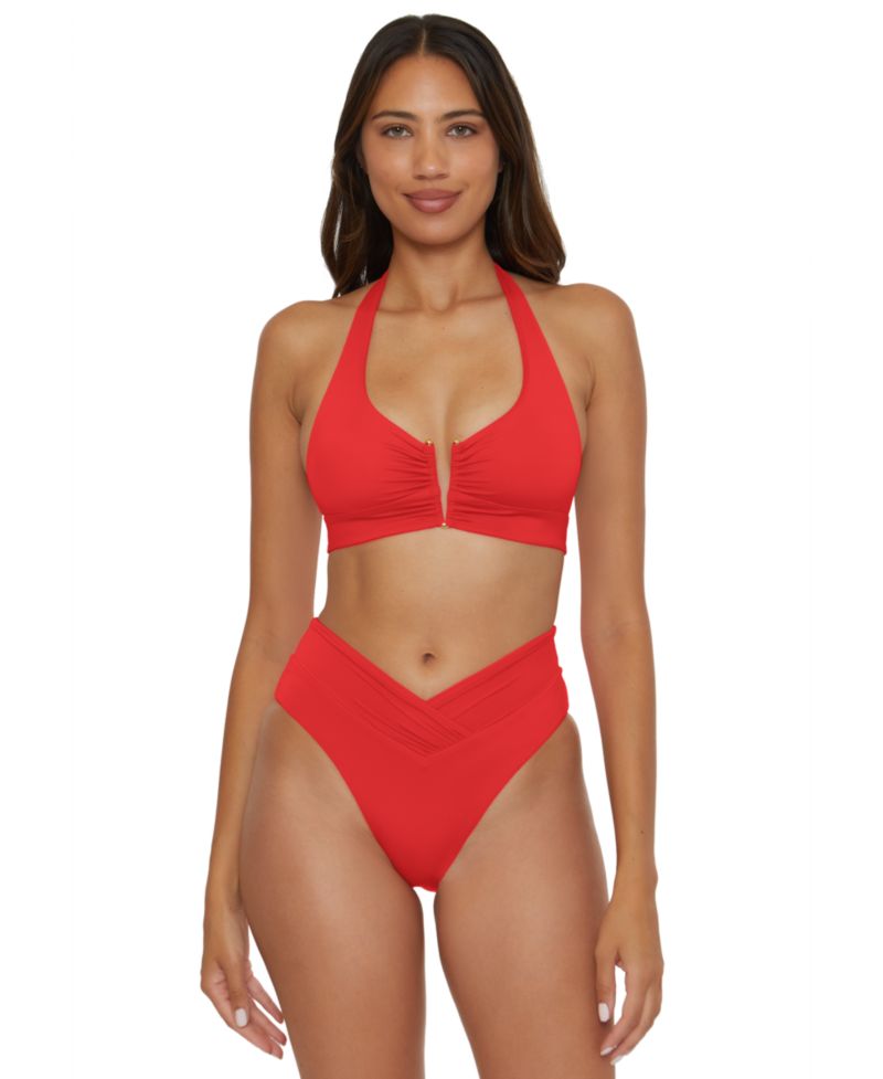 Women's V-Neck Halter Swim Top