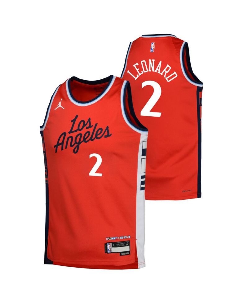 Big Boys and Girls Kawhi Leonard Red LA Clippers Swingman Jersey - Statement Edition