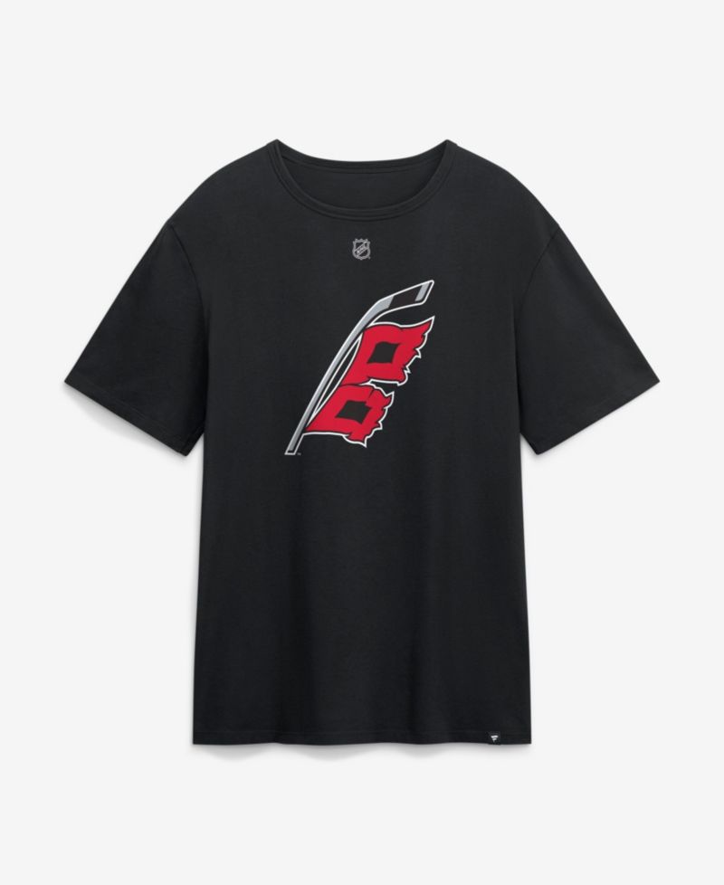 Men's Brandon Bussi Black Carolina Hurricanes Authentic Stack Name & Number T-Shirt