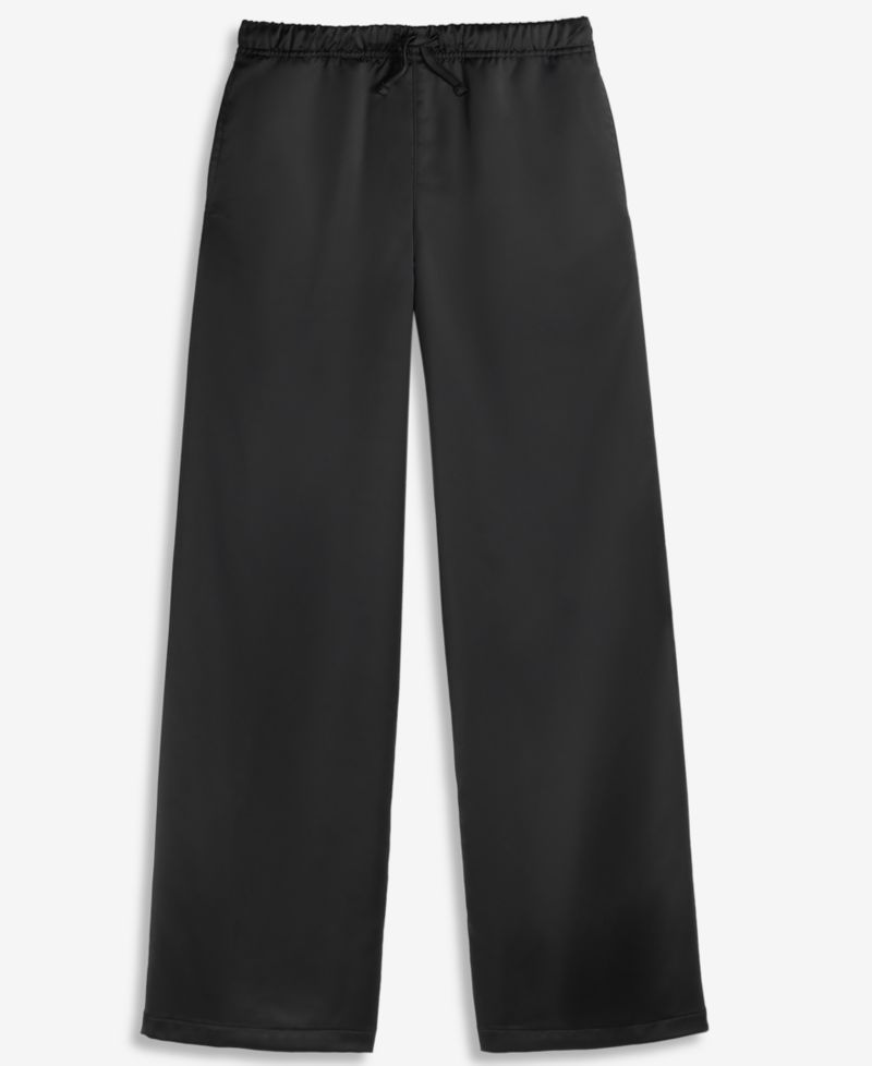 Girls' XS-XL Satin Wide-Leg Pants