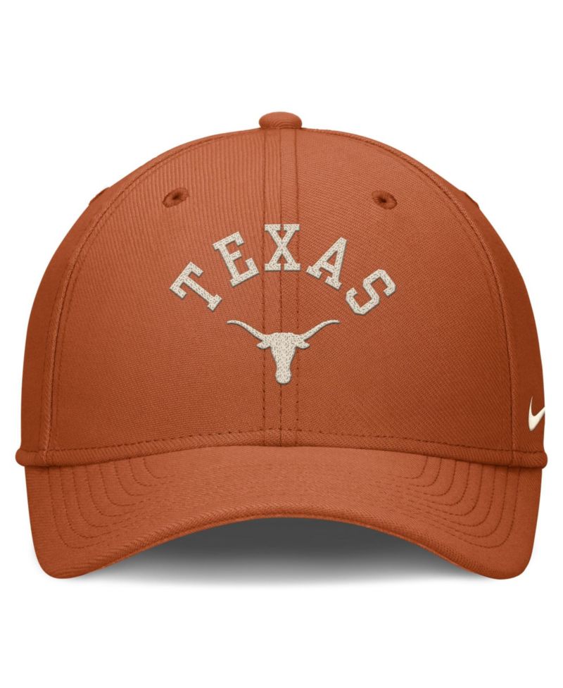 Men's Texas Orange Texas Longhorns Campus Prep Chained Arched Swooshflex Flex Hat