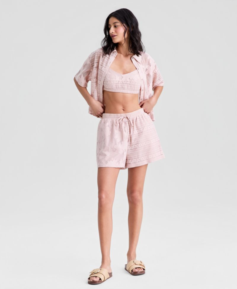 Women's Drawstring Soft Lace Shorts