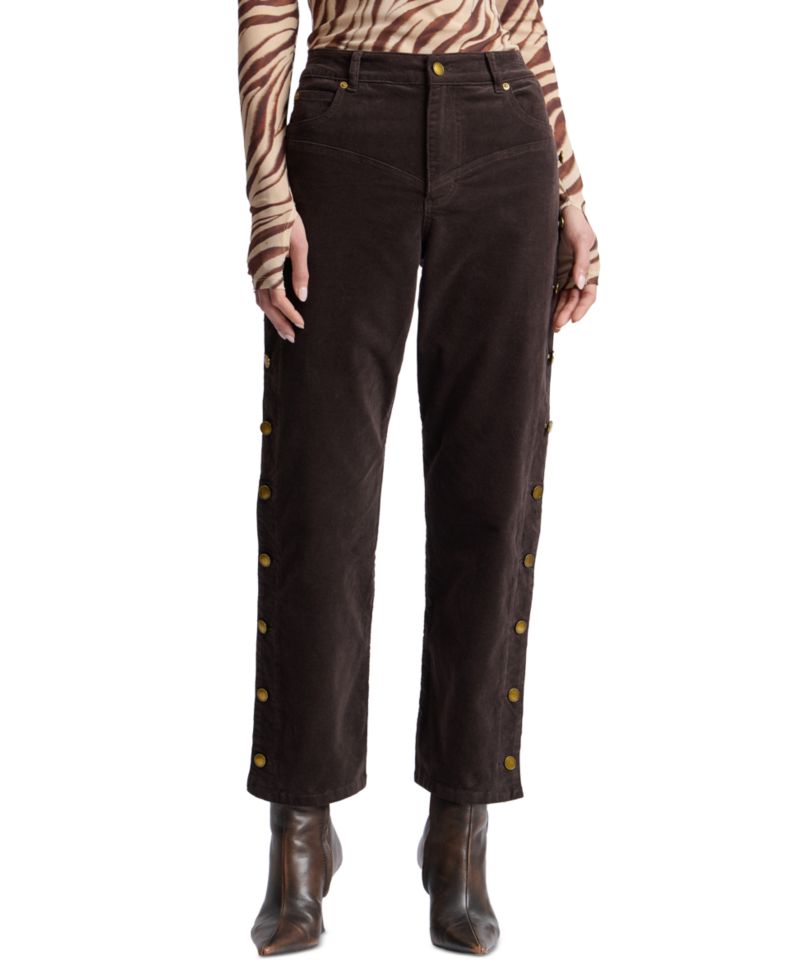Women's High-Rise Yoke Detail Pants