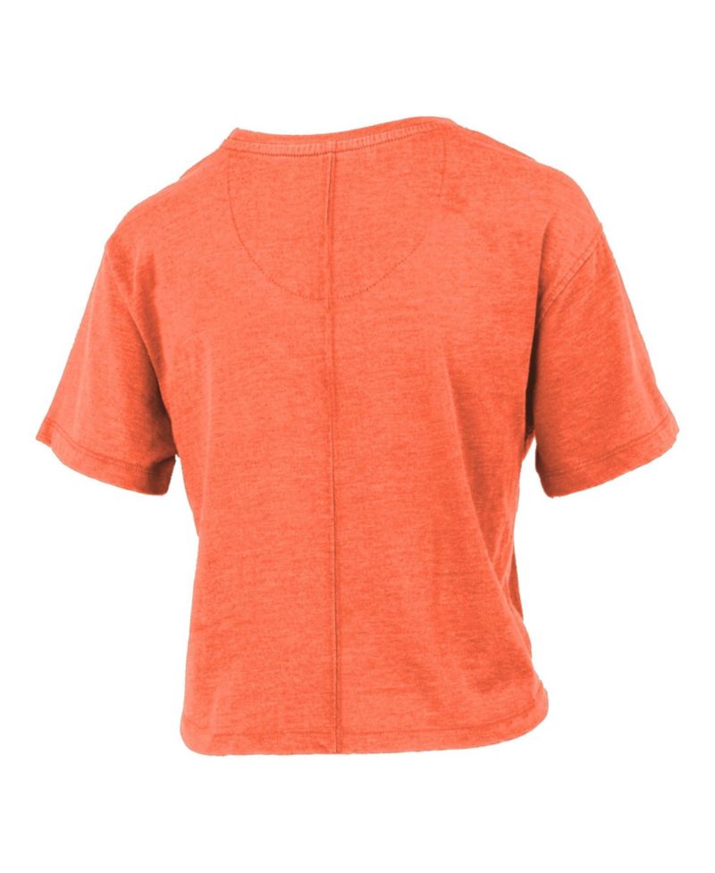 Women's Syracuse Orange Vintage Distressed Script-Over-Logo T-Shirt