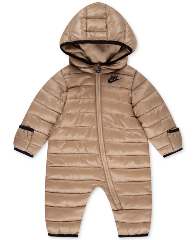 Baby Boys or Girls Hooded Solid Ripstop Snowsuit