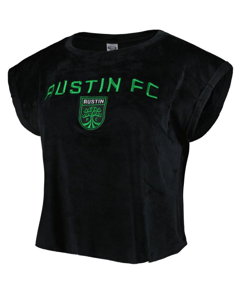 Women's 2-Piece Black Austin FC Intermission T-Shirt and Shorts Sleep Set