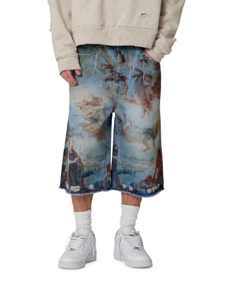 Men's Ultra Baggy Angel Denim Shorts