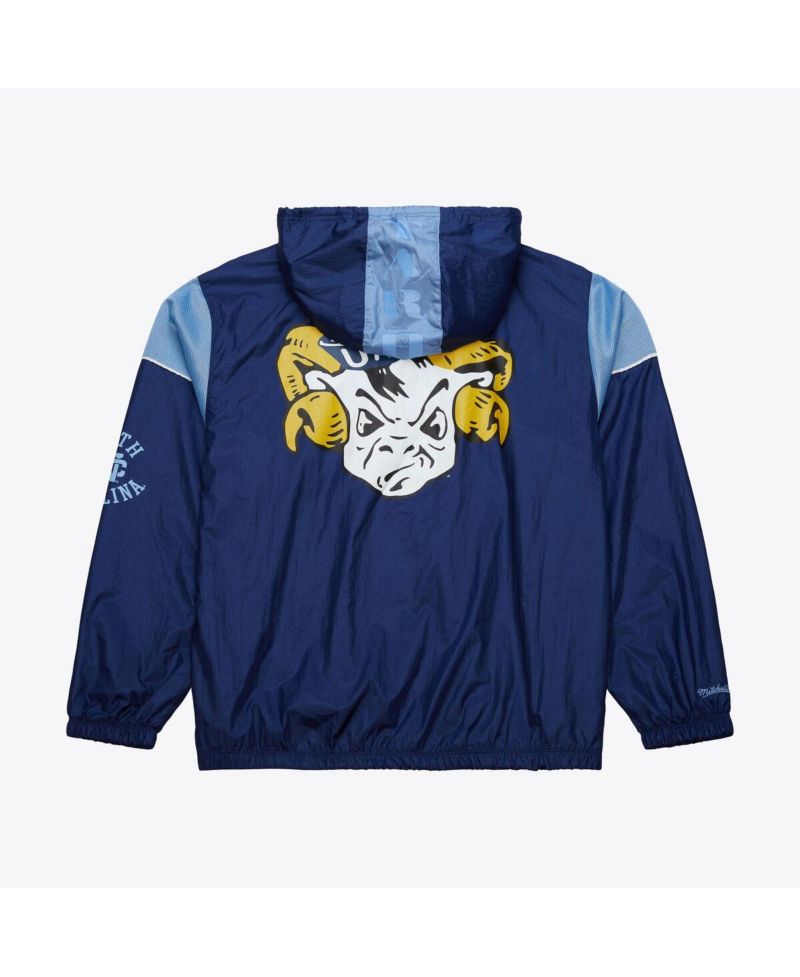 Men's Navy North Carolina Tar Heels Anorak Vintage Logo Half-Zip Hoodie Jacket