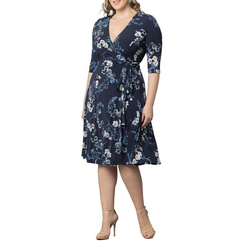 Plus Size Signature Print Wrap Dress.