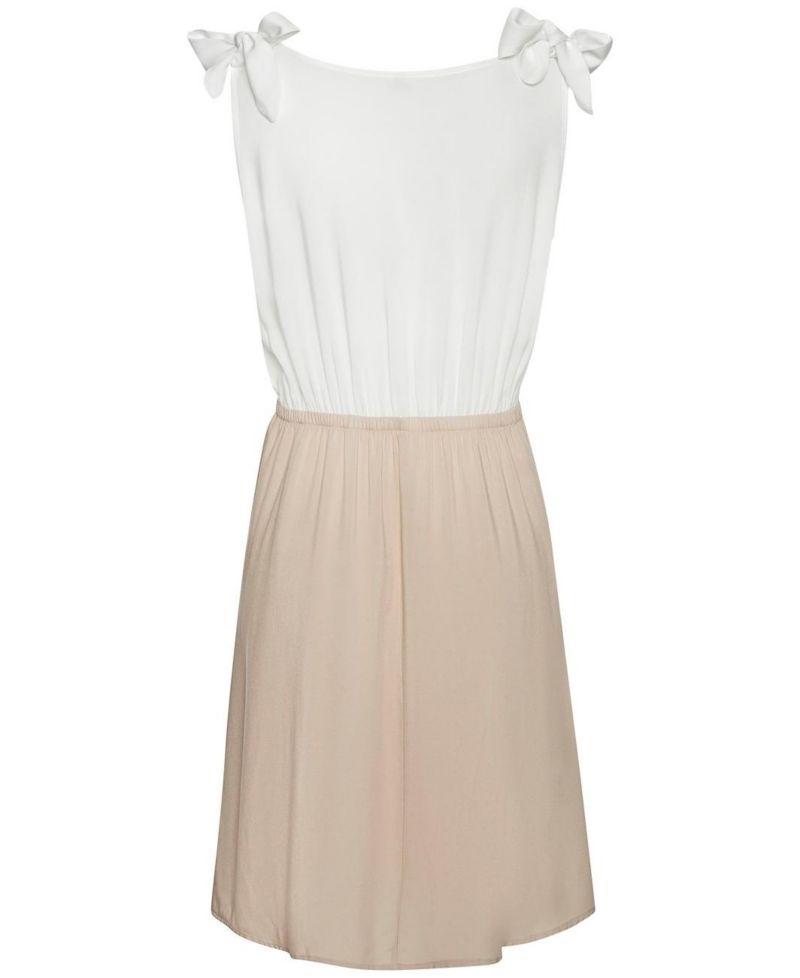 Women's Viscose 2-In-1 Fit-and-Flare V-Neck Elastic-Waist Short Dress