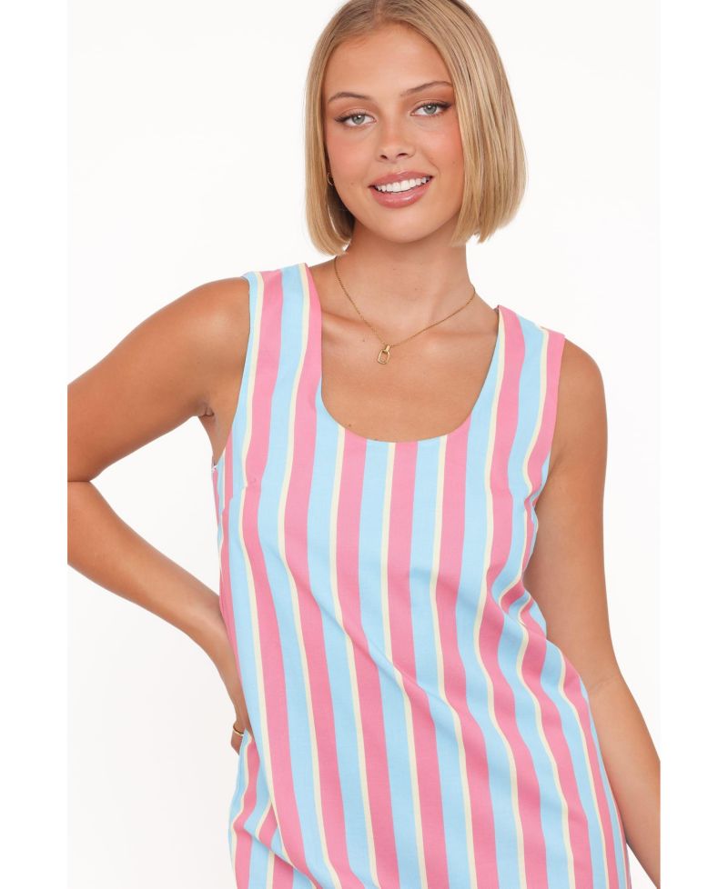 Women's Benito Sleeveless Stripe Mini Dress