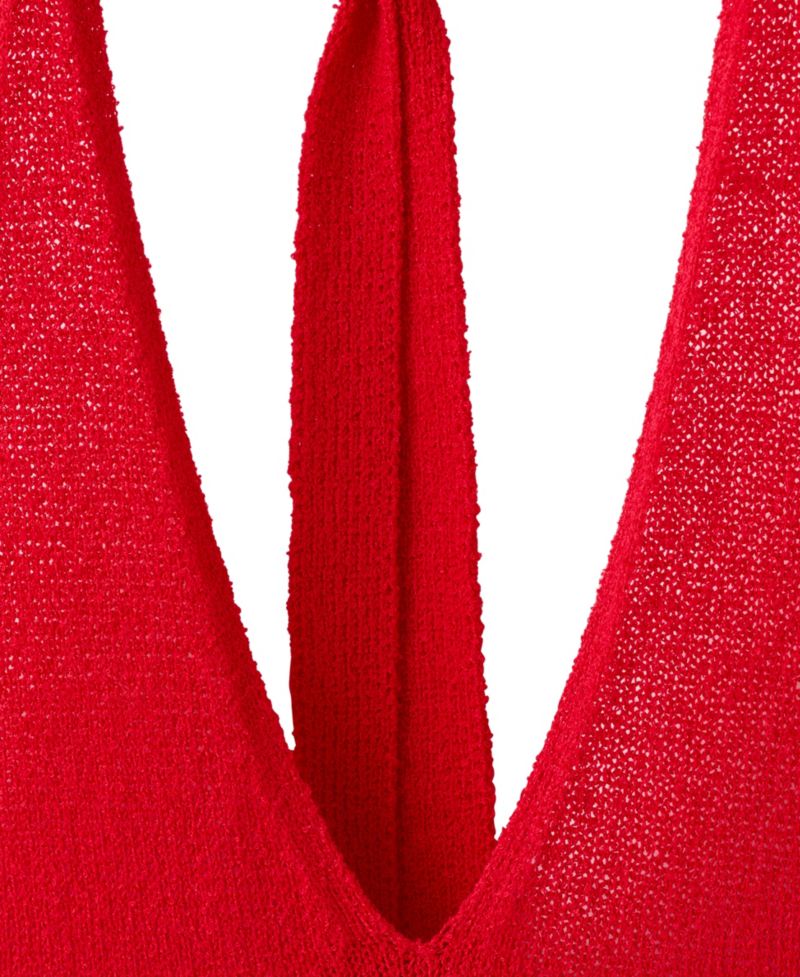 Women's Halter Knit Mini Dress