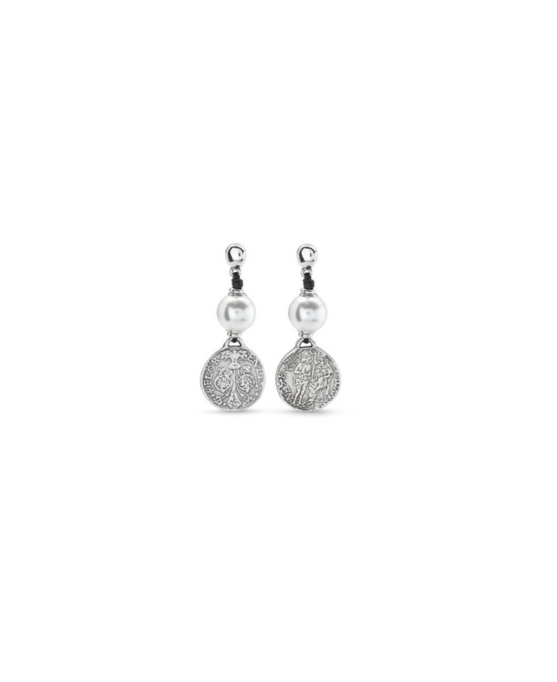 Sterling Silver Resin Stone Earrings